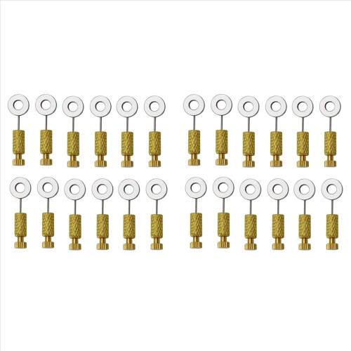 24Pcs DIY Tools Handmade Leather Goods Tools Suture Fixing Needle Leather Goods Fixed Needle Stitching 6-12mm