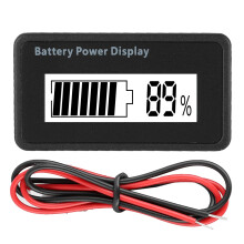 LCD-Display zur Anzeige von Batteriespannung und -kapazität für Lithium-Ionen- und Blei-Säure-Batterien (Digitalanzeige)