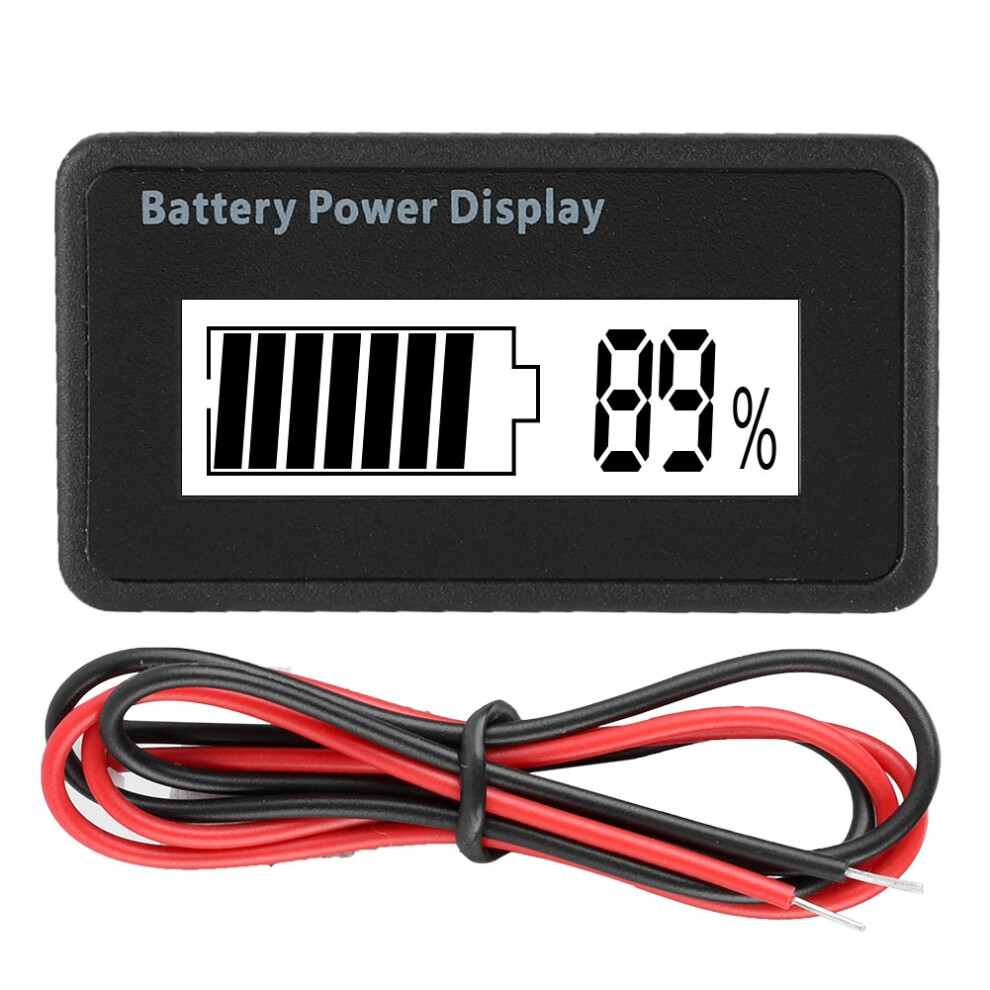 Lcd Display Battery Meter Voltage Monitor Gauge Battery Capacity Monitor For Lithium Ion Battery Tester Lead Acid Battery Tester Digital Display 9420858985884