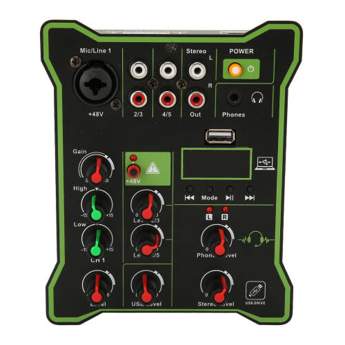 Μίκτης Bluetooth DJ με αναπαραγωγή USB, συμπαγής, φορητός σχεδιασμός για ζωντανή μίξη 1