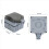 4X IP66 16A Rainproof Charging Socket Outdoor Socket Box with Switch EU Plug 3