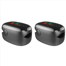2X Mini Finger Clip Pulse Monitor Reusable Blood Oxygen Saturation Detector for Mountaineering Skiing Cycling