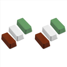 6Pcs Buffing Polishing Compound Kit, Metal Polish 12 Oz - Red Jewelers Rouge, Green Stainless Steel Polishing Compound