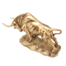 Statuette décorative du taureau de Wall Street, objet de décoration qui attire la richesse et la chance, figurine en polyrésine de qualité
