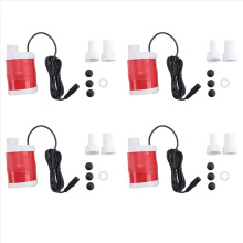 4x DC12V 20W dompelpomp, hoge opvoerhoogte, borstelloze DC-pomp met hoge doorstroming voor vijvers en aquariums.