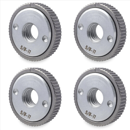4pcs 5/8 Inch-11 Grinder Nut,Quick Release Angle Grinder Flange Nut Grinder Locking Nut for Angle Grinder