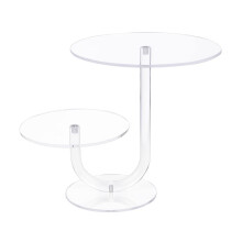 Acrylic 2 Tierd Cake Stand Dessert Display Rack-8 inches