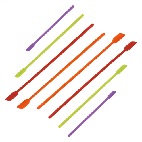 Mini Silicone Spatulas, 8 Pack Small Makeup Spatulas Last Drop Spatula Scrapers Jar Scraper for Kitchen 1