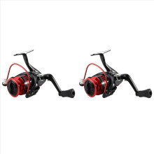 2X Vismolen 1000 Opvouwbare Rocker Wheel Enkele Handgreep Vismolen 5.2:1 Reel Volledig Metalen Draadwiel