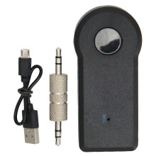 Odbiornik Bluetooth do rozmów bez użycia rąk, bezprzewodowa transmisja dźwięku, adapter AUX z chipem Bluetooth 5.3 do użytku w samochodzie i w