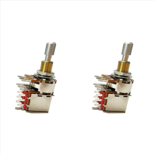 Potenciômetro duplo com interruptor push-pull para controle de tom e volume de guitarra elétrica B500K