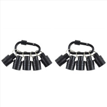 Chaveiro com suporte para brocas SDS Plus (2 unidades), adaptador de extensão para encaixe SDS, suporte manual de fácil troca.