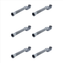 6X Low Profile 1 1/2 P Trap Flexible Bathtub Shower Drain Pipe Flat P Trap Free Standing Tub Drain