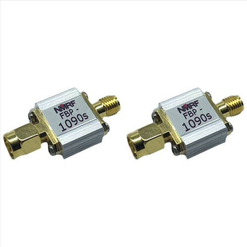 2X 1090MHz ADS-B Bandpass SAW-filter SMA-interface 1090S Bandpass-filter