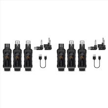 2X New 48V Capacitor XLR Adapter Wireless Microphone Transmitter Receiver for Dynamic Microphone Guitar Audio Mixer