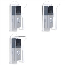 Capa protetora transparente de plástico para campainha, compatível com modelos Ring, à prova d'água e ideal para videoporteiros.
