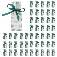 Coffret cadeau tropical en carton de qualité pour Noël, mariage, anniversaire, boîtes à dragées au motif original de style européen avec large