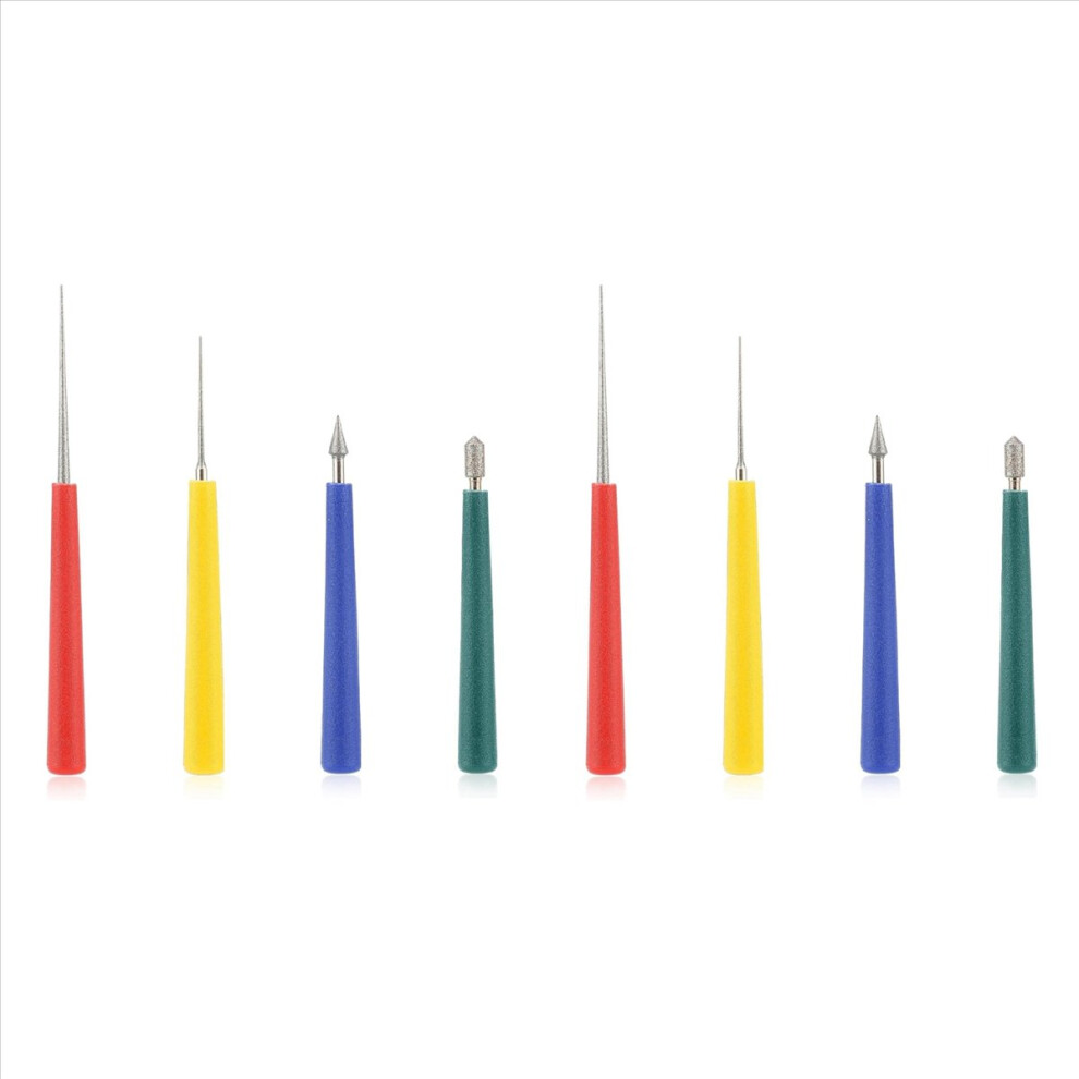 8Pcs Diamond Tipped Bead Reamer, Bead Reamer Tool Set For Jewelry Making Beading Hole Enlarger Removes Burrs 4852070777643