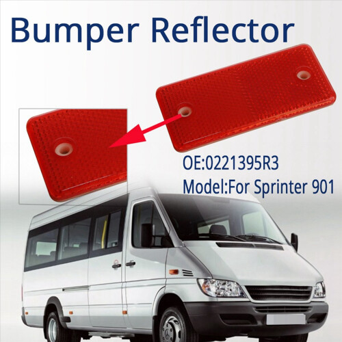 4Pcs Car Rear Bumper Reflector for - Sprinter 2002-2006 0221395R3 2