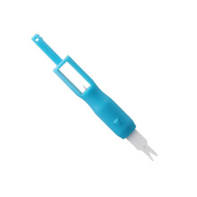 Double End Needle Threader Quick Sewing Threader Threading-Blue