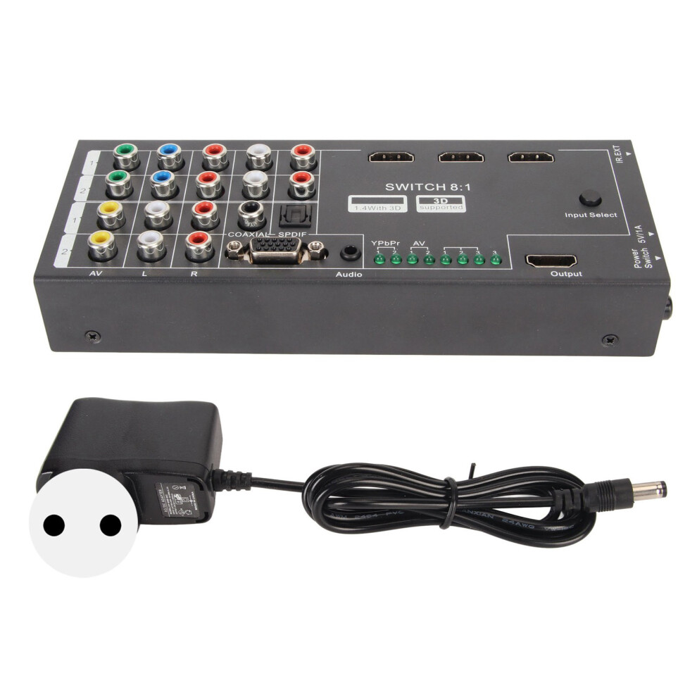Multi Functional Hdmi Converter Switch With 8 Inputs Hdmi V1.3 Edid Manipulation Feature Vga Av Ypbpr Component To One Hdmi Output Home Theater 9420858926863