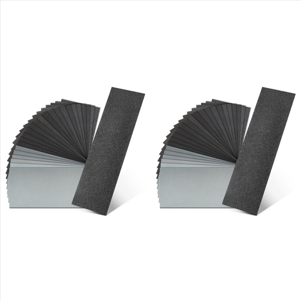 48Pcs Sandpaper Assortment 12 Grits Wet Dry Sandpaper Sheets,Silicon Carbide Sanding Paper 120 To 3000 Grit Sandpapers 4852070781541