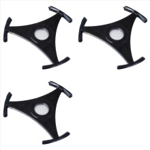 3 stuks 7 inch vinylplaat koepel 45 snelheidsadapter conversiebasis voor vinylplaat draaitafel grammofoon driehoekplaat