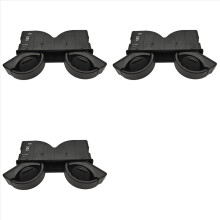 3x Suporte de braço para banco traseiro de carro com porta-copos 0998100213 para - Classe C GLC W205 W253 W213 W222 Preto