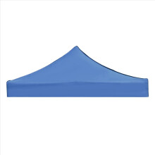 2X2M Canopy Top Cover Replacement Four-Corner Tent Cloth Foldable Rainproof Patio Pavilion Blue