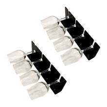 2Pcs Wine Glass Rack Hangings Wine Glasses Holder Wall-C