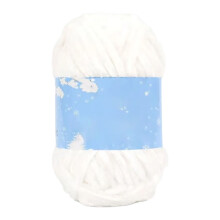 Crochet Yarn Multicolor Knitting Yarn Soft Yarn-01 pure white