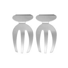 Stainless Steel Salad Servers Set with Ergonomic HandShaped Claws for Mixing and Serving, Pack of 2