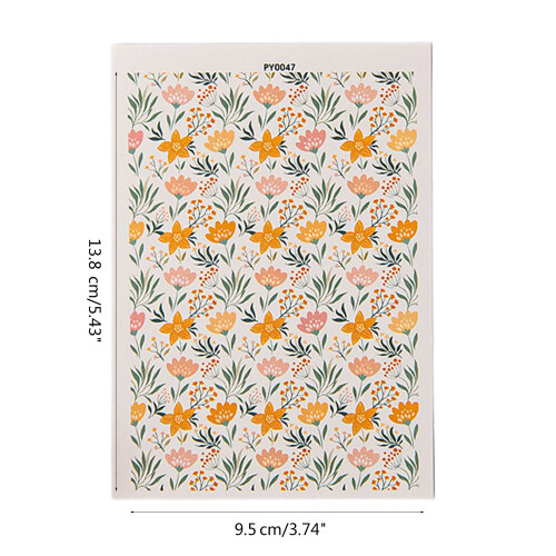 Flower Clay Transfer Paper for Earrings Making Ceramic-PY0047 1
