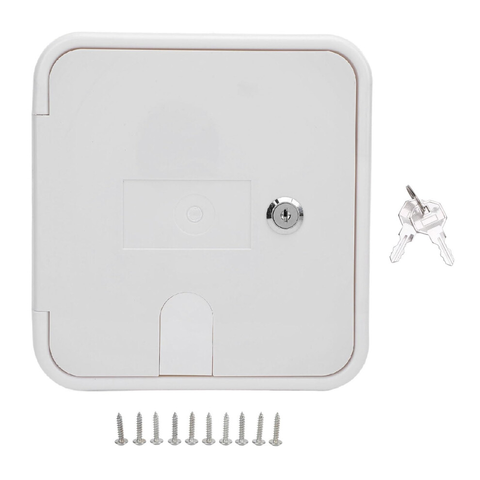 Rv Power Cord Access Door With Lock And Keys, Weatherproof Abs Cable Hatch For Trailer Motorhome 9189345655906