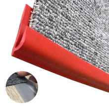 PVC Floor Transition Strip Carpet Edge Protector AntiSlip Trim for Doorways Red 1m