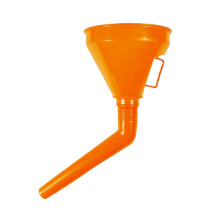 Wide Mouth Automotive Oil Funnel with Filter and Handle for Engine Oil and Fuel, Adjustable Elbow