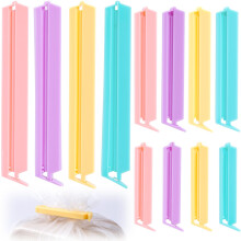 12pcs Food Bag Clips 3 Sizes Colorful Bag Sealers Keep Food Fresh for Kitchen Snacks and Bread