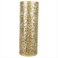 Umbrella Stand Hollow Freestanding Bucket Decoration Home Office Gold