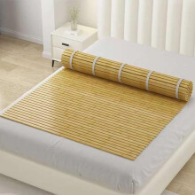 Foldable Bamboo Bed Board with Breathable Slats for Mattress Support, 36x39in Natural Roll Up Base