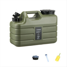 Draagbare watertank voor buitenkamperen met kraan, 11 liter, opvouwbare container voor wandelen, picknicken en barbecueën