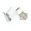 20 x Bretelle Clips Ganci per Cinghie mm Color Argento 4