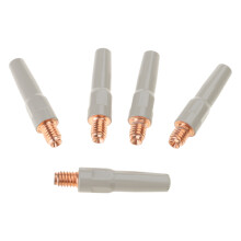 Pack Of 5 40mm Coated Conductive Nozzles For-Aperture 0.8mm