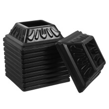 10pcs PVC Deck Post Skirt Covers Fence Post Base Trim Weatherproof Decorative Outdoor Use
