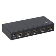 4K HDMI Splitter 1x4 Ultra HD Output OnetoFour Display for Multiple TVs PlugandPlay Setup