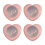 Boucles d'oreilles lourdes, Support sécurisé,-Amour rose clair 1