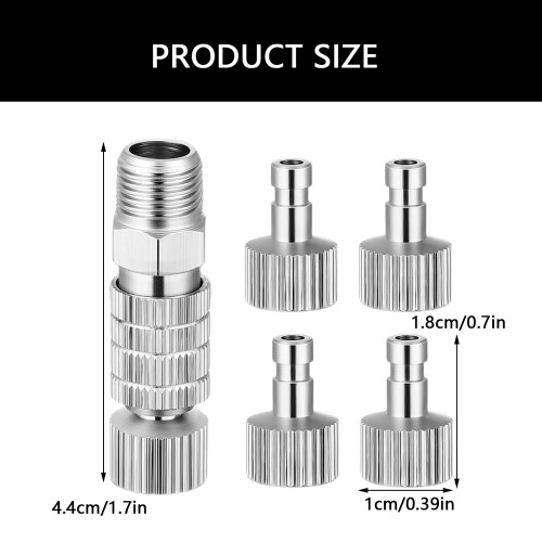 Airbrush Snelkoppeling Koppeling Releases Fitting Adapter Kit 2