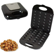 Automatic Electric Nut Waffle Maker with Nonstick Plates and Mini Sandwich Cooking Pan