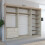 (250cm, Oak) FHI-DUBAI Mirrored Sliding Door Wardrobe 2