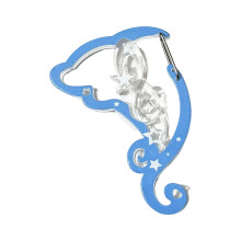 Flower Musical Note Shape Carabiner Keychain Fashion Key-B