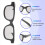 4Pcs Polarized Passive 3D Glasses for Cinema IMIX Screen 6